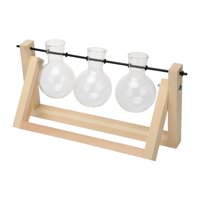 Magideal - Estación De Propagación, Jarrón De Bombillas De Para Flores, Terrario, Jarrón, Jardinera Con Estante De , Soportes Para Plantas De Agua 3 Jarrones De Bombillas