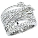 thumbnail image 1 of Anillo De Circonita Con Microincrustaciones De Diamante Brillante Para Mujer, Anillo Creativo Con Separación De Colores En Forma De Cruz, 1 of 5