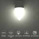 thumbnail image 3 of Bombillas LED tipo candelabro ORALUCE E12, 5 W, 5000 K, 450 lm, paquete de 6, 3 of 9