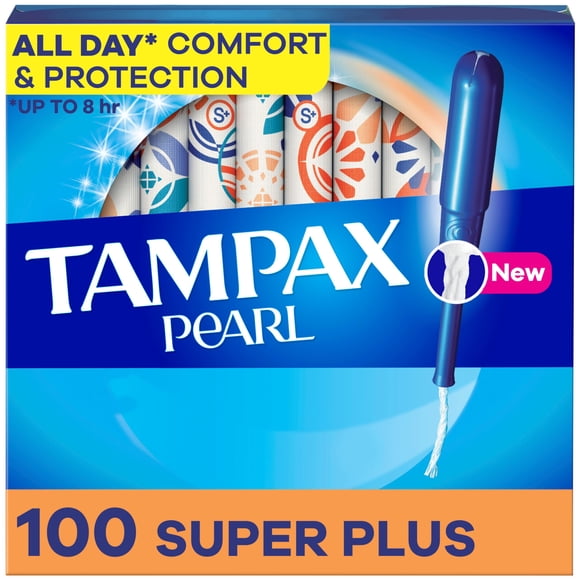 Tampones Tampax Pearl Super Plus Absorbency 100 unidades