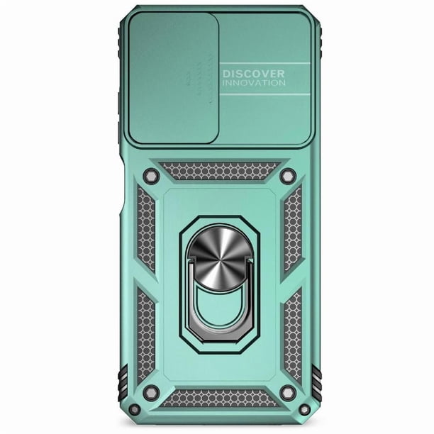Funda Resistente Anillo Soporte Samsung Galaxy A05S Privacidad Cámara Montaje Magnético Verde