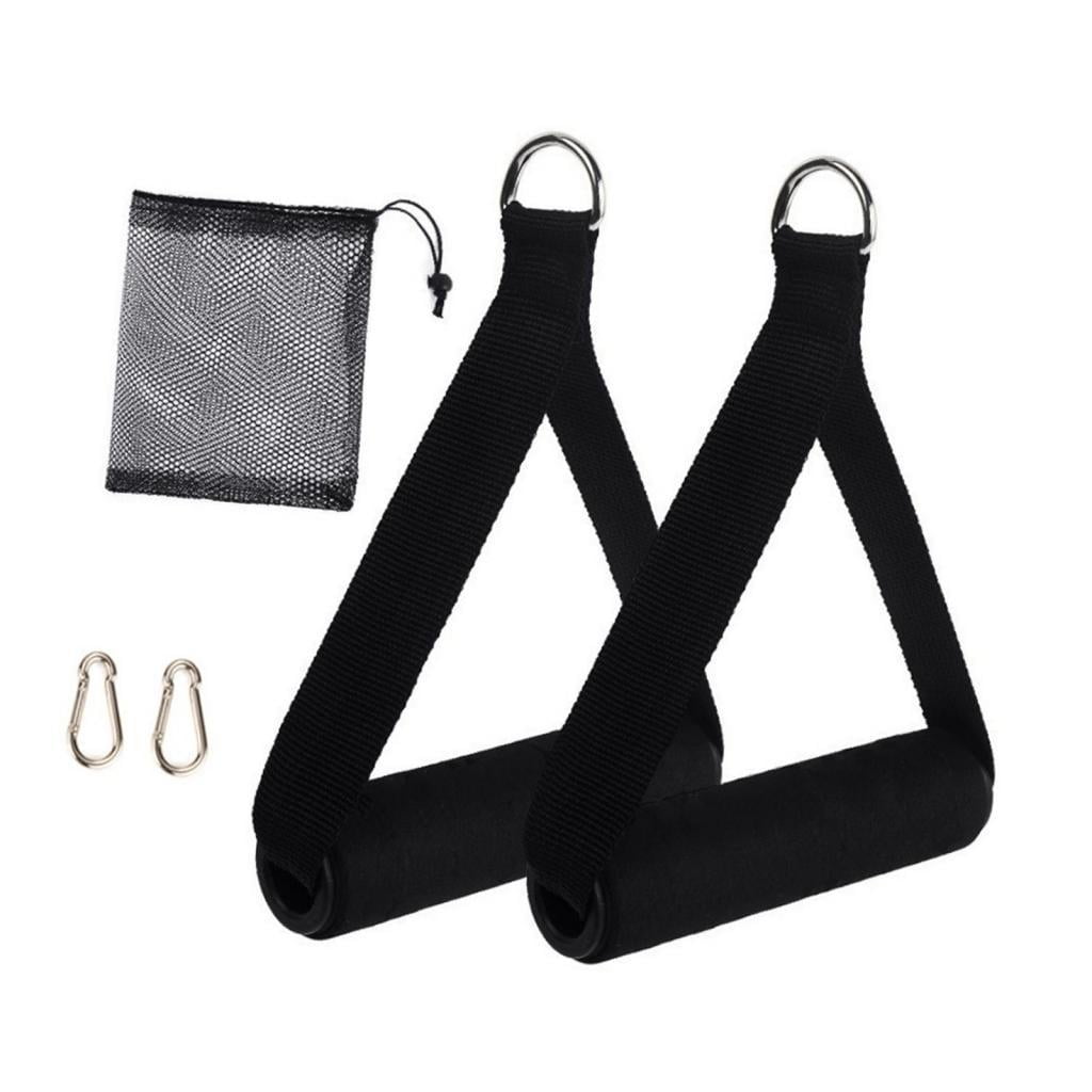 Magideal - 2 Piezas Manijas De Ejercicio Empuñaduras Ergonómicas Para Bandas Elásticas Accesorios De Agarre Antideslizante Material Pp Adecuadas Para Ejercicios Negro