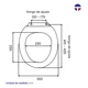 thumbnail image 5 of Asiento Y Tapa WC De Cierre Lento Fuscher Marca Taumm, 5 of 8
