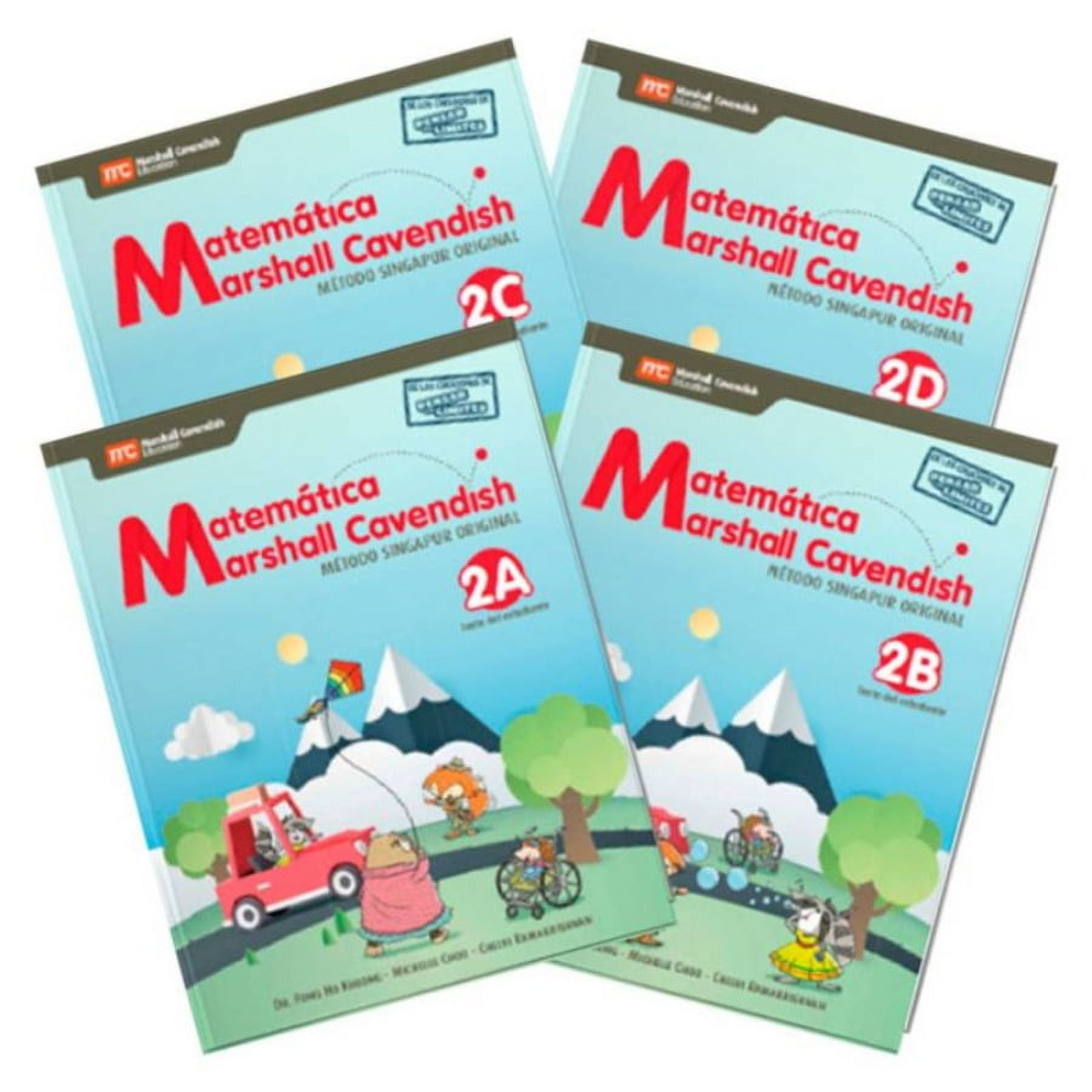 Matematica Marshall Cavendish 2 Básico (tomos 2a, 2b, 2c Y 2 | Lider