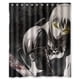 thumbnail image 1 of Cortina de ducha de Anime Claymore, juego de cortina de baño con ganchos, tamaño 60 x 72 pulgadas, 1 of 3