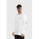 thumbnail image 1 of Polera Orgánica Manga Larga Vertical Logo Blanco Hombre Falcone, 1 of 3