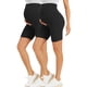 thumbnail image 1 of Pantalones cortos de maternidad BONVIGOR Over The Belly-5 Biker Workout Yoga, 1 of 6