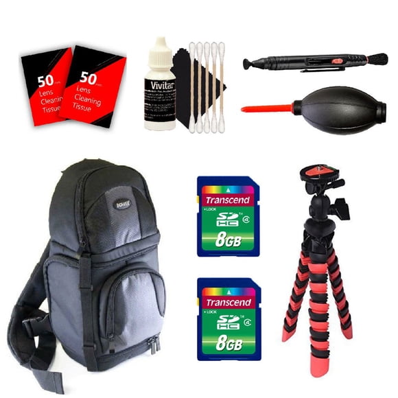 Kit de accesorios de limpieza de cámara de 16 GB para Nikon D7000 D7200