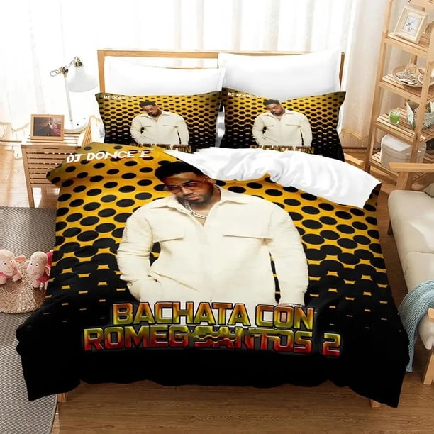 Singer Romeo Santos Bedding Set Boys Girls Duvet Cover Pillowcase Bed Kids Adult Fashion Home Textileextile