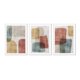thumbnail image 1 of Set de Cuadros Triple Abstracto Piedras con Marco Blanco, 1 of 1