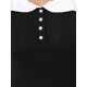 thumbnail image 5 of INSPIRE CHIC Vestido de Punto para Mujer Bodycon de Noche Fiesta de Cóctel Cuello con Solapa Vestido Midi de Manga Larga con Cola de Sirena M Negro, 5 of 6