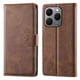 thumbnail image 5 of Funda Tipo Billetera para Realme 15T Cover 2 en 1 Desmontable con Ranuras para Tarjetas y Ventana de Foto, Soporte y Correa de Muñeca Marrón, 5 of 6