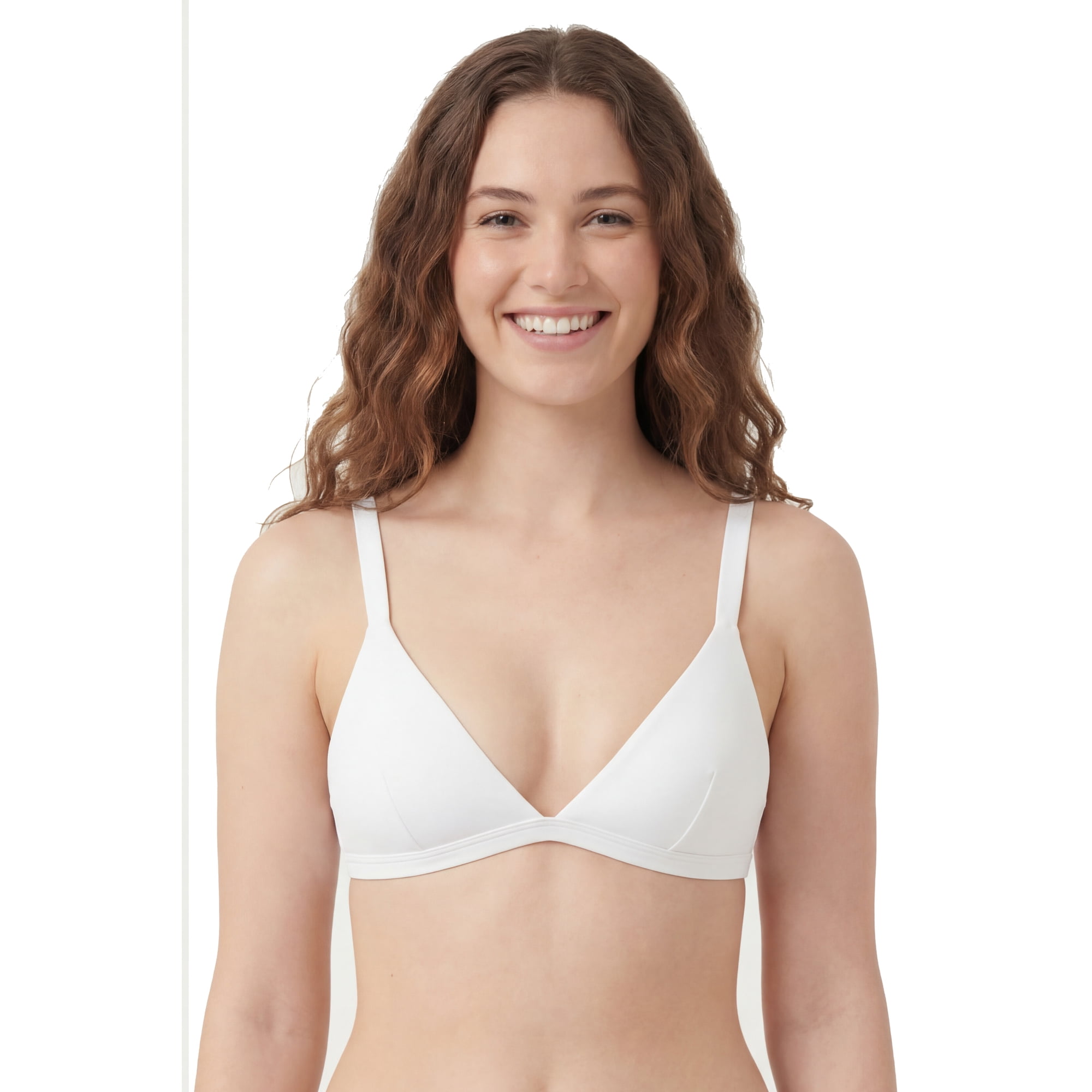 Samia - Bikini Triangulo Básico Ajustable Blanco