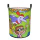 thumbnail image 1 of Cyberchase Cesta de lavandería de gran capacidad redonda con asa, bolsa para ropa sucia plegable, almacenamiento para dormitorio, baño y lavadero 44x35 cm, 1 of 6