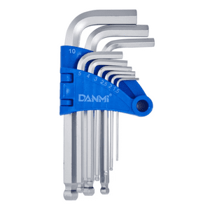 Genérico - Set Juego De Llaves Allen Hexagonal . S . 9 Pzs Danmi