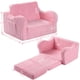 thumbnail image 2 of Sillas para niños MOMCAYWEX, sofá sherpa suave 2 en 1 para niños pequeños, rosa, 2 of 8
