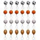 thumbnail image 1 of Pelota deportiva MOMOONNON Mini de espuma Squeeze con llavero, 24 unidades, 1 of 4