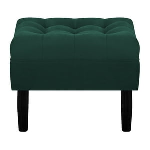 Bodevir - Pouf Wood 1C Felpa 00 Verde Botella