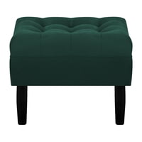 Bodevir - Pouf Wood 1C Felpa 00 Verde Botella