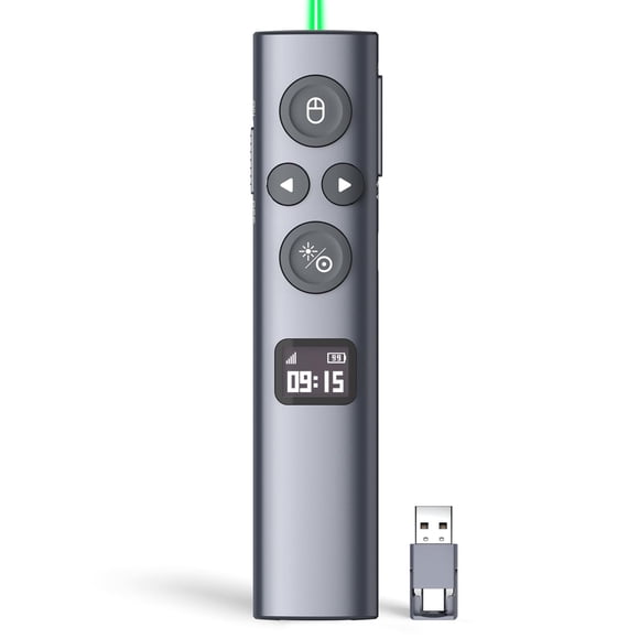 Clicker inalámbrico para presentaciones Norwii N95s BLE con pantalla OLED