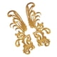 thumbnail image 2 of 2 piezas de , tela de decoración artesanal de costura, accesorios de disfraces, apliques adhesivos 3D DIY, para graduación, novia, vaq Oro, 2 of 5