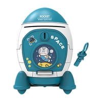 Bothyi - Bonita Hucha Cohete Para Niños, 13 X 13 X 19 Cm, Ideal Como Accesorio Para La Mesita De Noche, Color Azul.