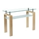 thumbnail image 1 of Mesa de arrimo Rectangular de vidrio, 1 of 4