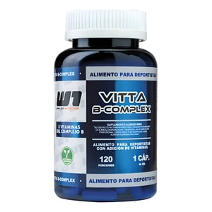 Winkler Nutrition - Complejo B B1-B2-B3-B5-B6-B7(Biotina)-B9-B12 120Caps 4 Meses