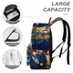 thumbnail image 4 of Noche en el Museo-theme Backpack, Campus style schoolbag Bookbag with Adjustable Shoulder Straps And Large Zip Compartment, Unisex Travel Bags.42x30x15cm, 4 of 6