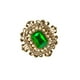 thumbnail image 1 of Retro Victoriano Cristal Esmeralda Flor Broche Pin Señoras Accesorios Regalo, 1 of 3