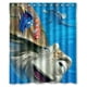 thumbnail image 1 of Cortina de ducha Squirt Nemo, juego de cortinas de baño con ganchos, tamaño 60 x 72 pulgadas, 1 of 3