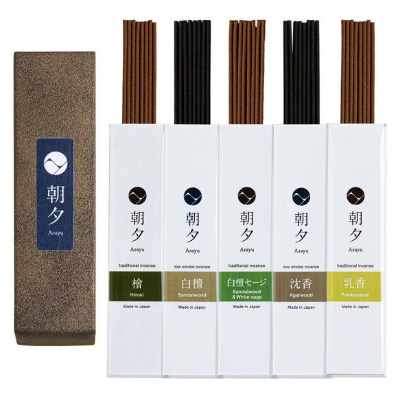 Incienso Asayu Japan 20 g - 5 Fragancias Naturales