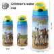 thumbnail image 2 of The Sandlot Botella de Agua con Tapa Pop Top de Un Toque, Acero Inoxidable, a Prueba de Fugas, para Deportes, Botella Infantil azul 12 oz, 2 of 6