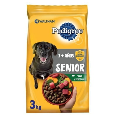 Alimento Seco Perro Senior Carne Y Vegetales Bolsa 3 Kg Pedigree