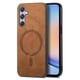 thumbnail image 1 of Magnetic Slim Case for Samsung Galaxy A34 with Camera Guard & Anti-Scratch Back Brown, 1 of 6