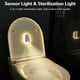 thumbnail image 4 of Luz inodoro UV autolimpiante sensor movimiento recargable luz nocturna montaje adhesivo, 4 of 8