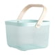 thumbnail image 2 of Canasto Organizador Cuadrado Con Mango de Madera - Verde Agua, 2 of 7