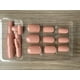 thumbnail image 4 of Uñas Press-on Postizas Cuadradas Largas 24pcs Tonos Nude Rosa Oscuro Adhesivas, 4 of 9