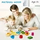 thumbnail image 3 of Boys And Girls 1-3 Years Old Children's Baby Montessori Geometric Shape Matching Set Of Pillar Building Blocks Children's Early Education Educational Toys, 3 of 4
