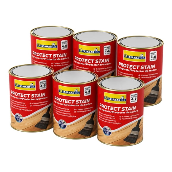 Protect Stain Natural Pinturas Tajamar Pack 6un 1L