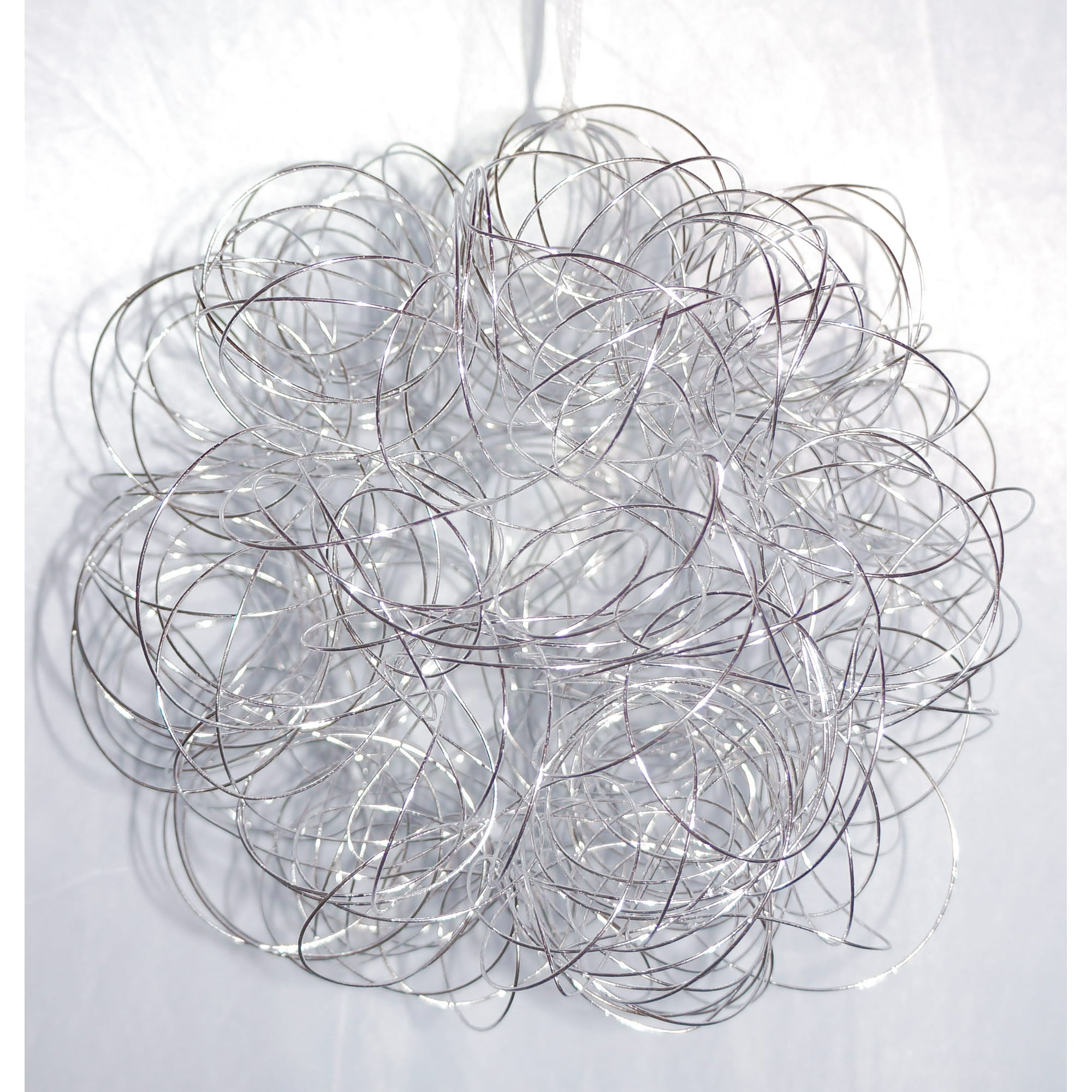 Corel - Esfera De Alambre Navideña Plateada 20cm