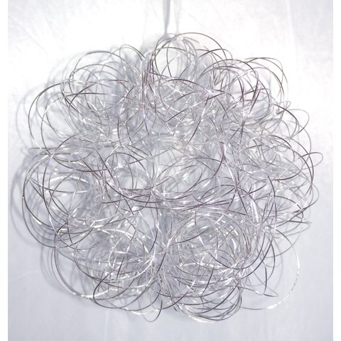 Corel - Esfera De Alambre Navideña Plateada 20Cm