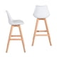 thumbnail image 4 of Pack 2 Piso Bar Con Patas De Madera Ii Blanco, 4 of 6