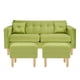 thumbnail image 1 of Sofa New Retro 3C + 2 Pouf Felpa 05 Pistacho, 1 of 6