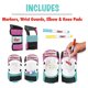 thumbnail image 3 of Set de Protectores Wipeout Niña Talla 5 Rosa y Turquesa, 3 of 3