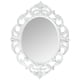 thumbnail image 2 of Espejo ovalado Kole Imports, blanco vintage, 29,21 x 38,1 cm (paquete de 2), 2 of 3