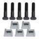 thumbnail image 1 of SyunsXoon Tornillos Pack de 5, cabeza hexagonal 1/2" y rosca 2-1/4", 1 of 7