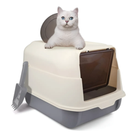 Genérico - Arenero De Cúpula Cerrado Para Gatos - 2En1 Baño Xl