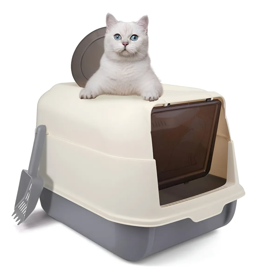 Genérico - Arenero De Cúpula Cerrado Para Gatos - 2En1 Baño Xl