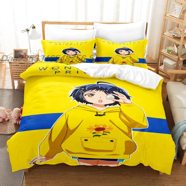 Wonder Egg Priority Bedding Set Bed Set Aldult Kid Bedroom Duvetcover Sets bed sheet